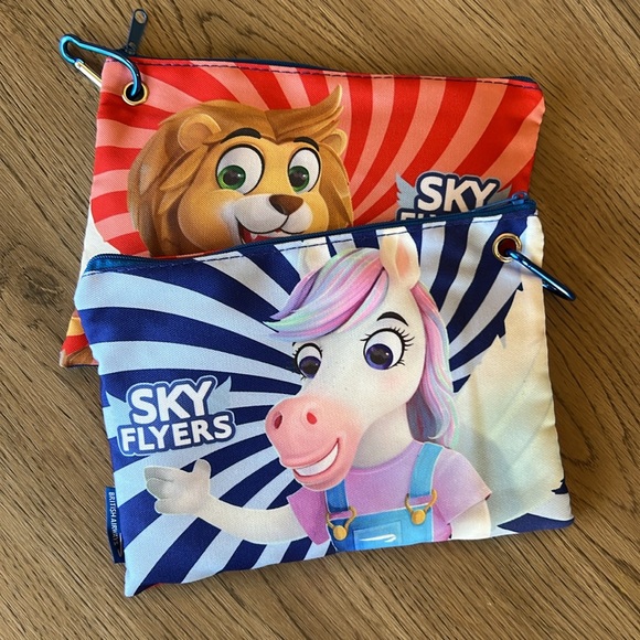 British Airways Sky Flyers Kids Pouches - 2 pieces - Picture 3 of 3